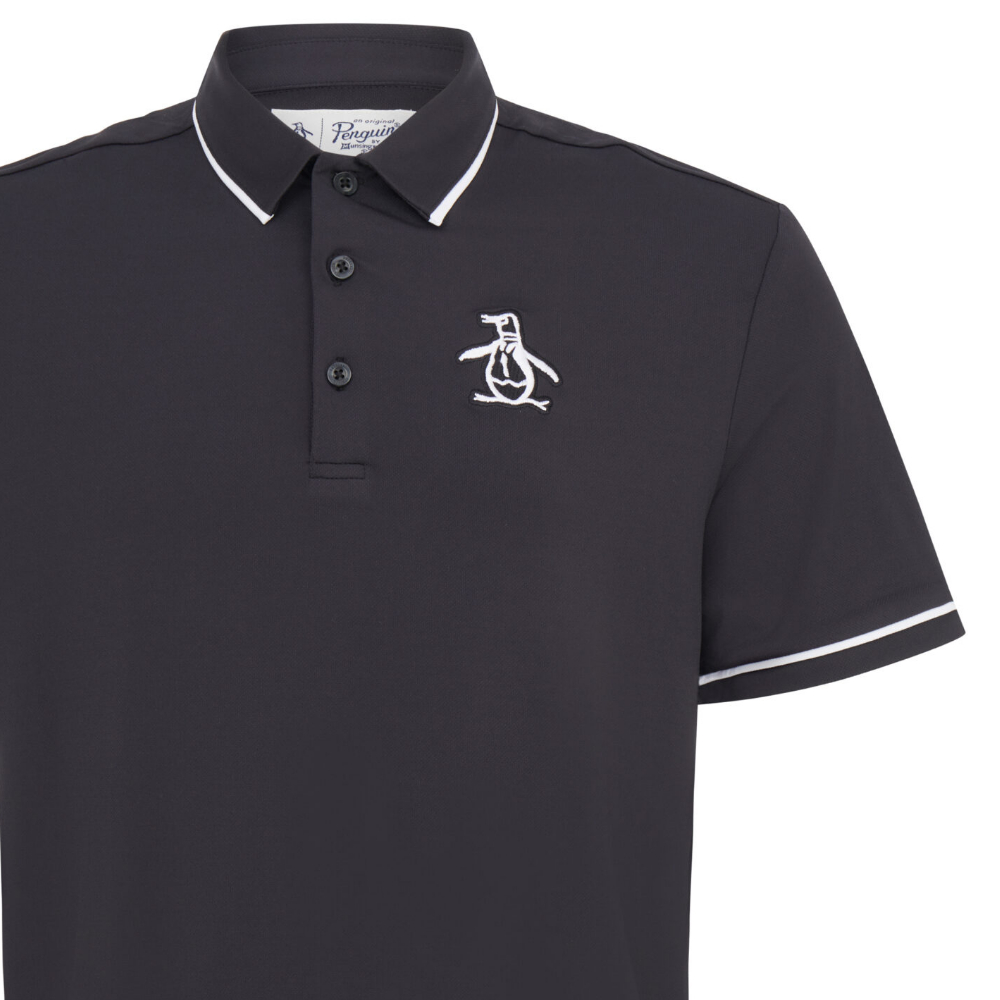 Black penguin polo outlet shirt